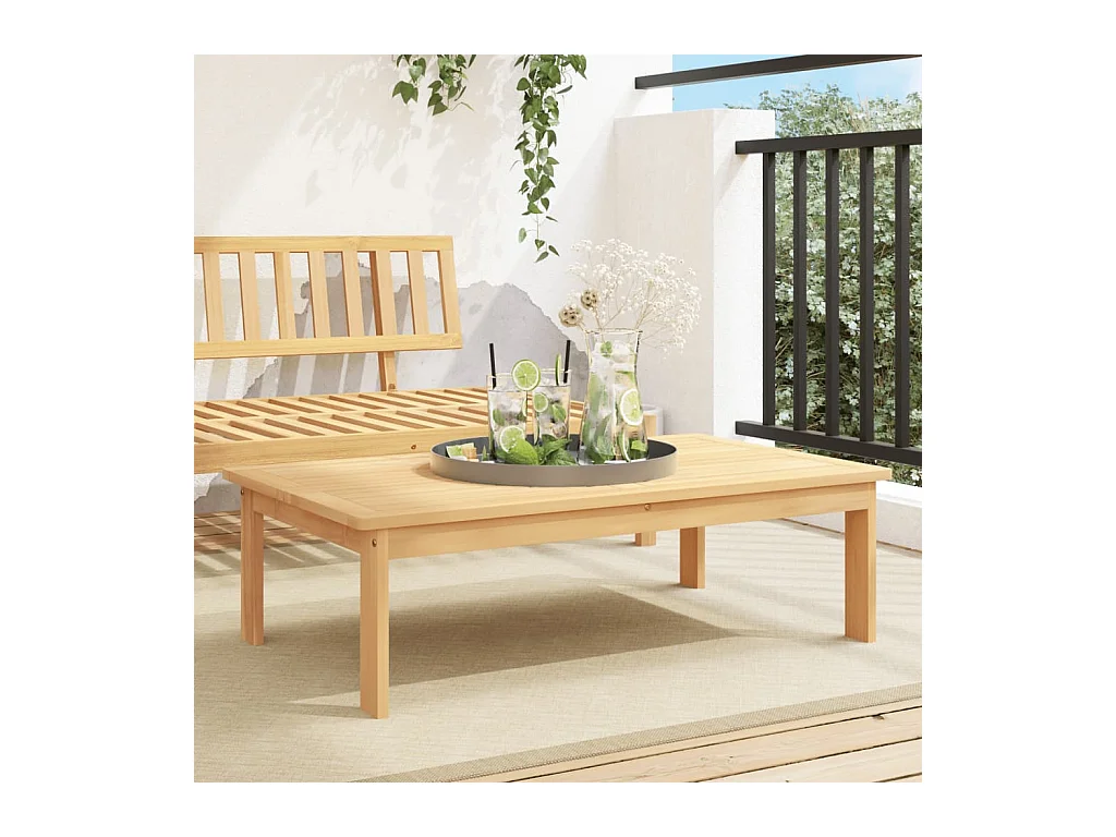 Table de jardin 100x60x30 cm bois d'acacia solide
