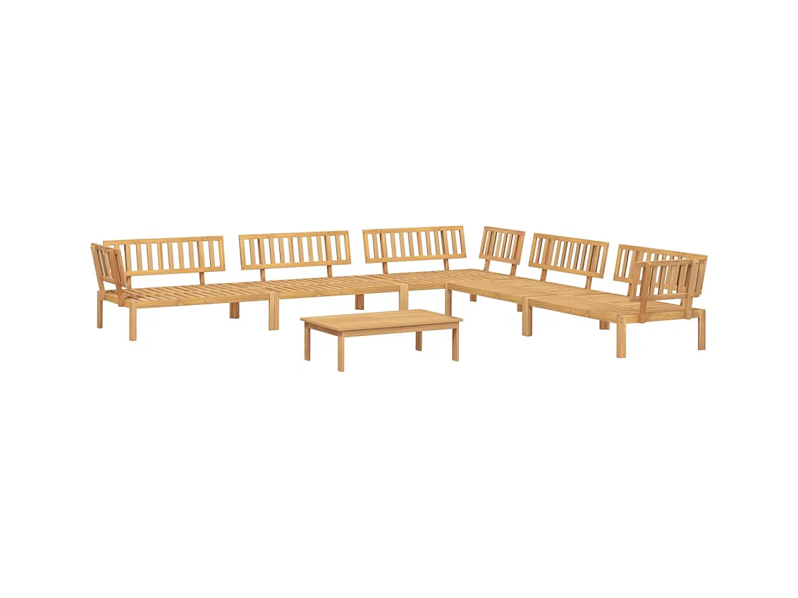 Garten-Palettenlounge 6-tlg. aus massivem Akazienholz
