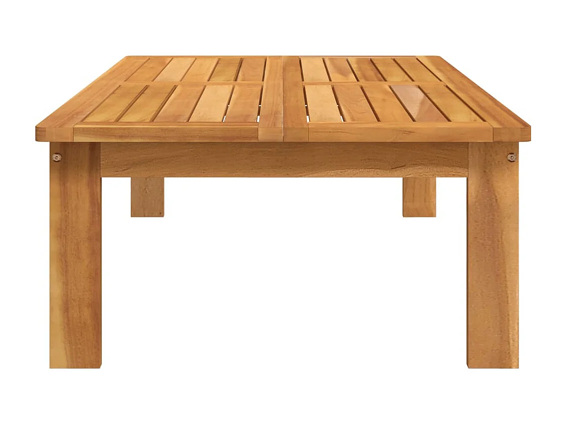 Tavolo da giardino 100x60x30 cm in legno massello di acacia
