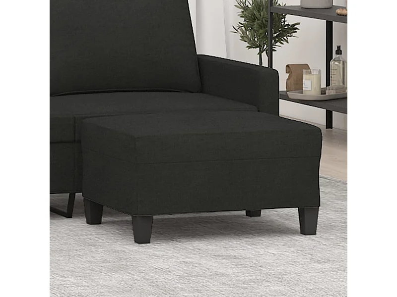 Fußhocker Schwarz 70x55x41 cm Stoff