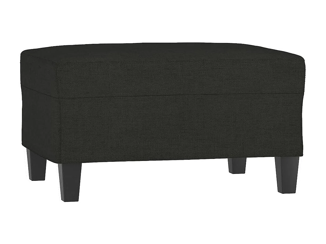 Repose-pied Noir 70x55x41 cm Tissu