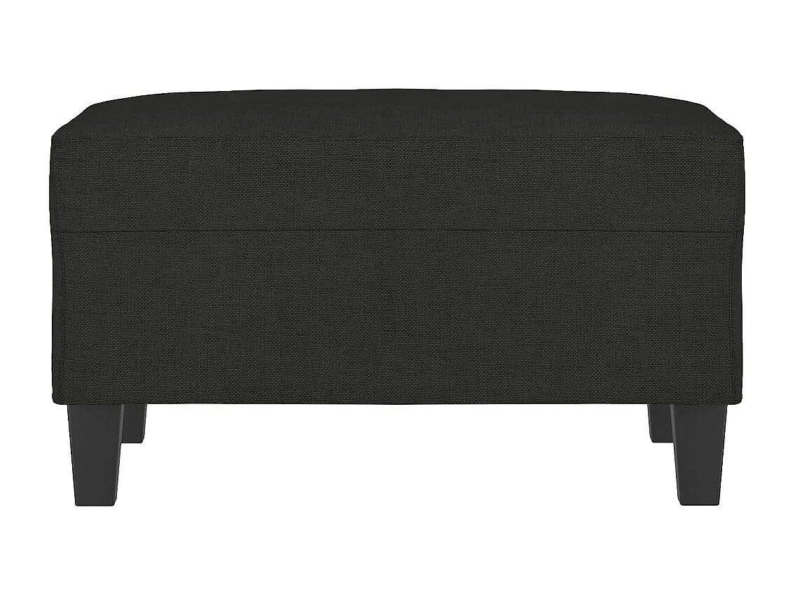 Repose-pied Noir 70x55x41 cm Tissu