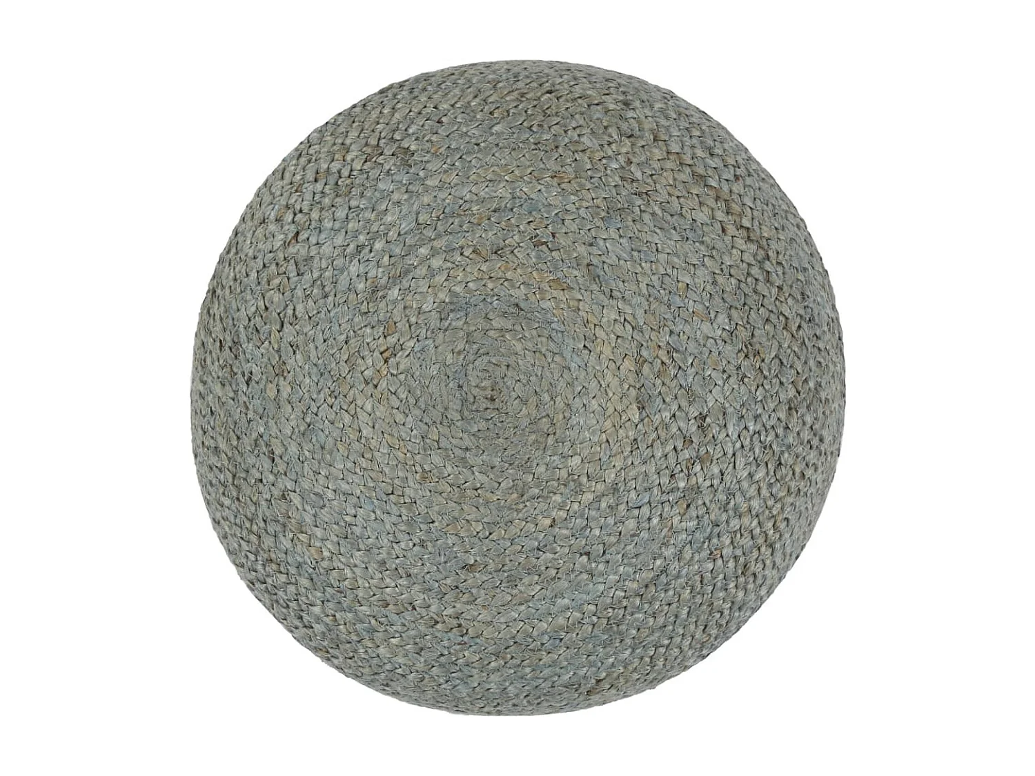 Pufe artesanal verde oliva 45 x 30 cm juta