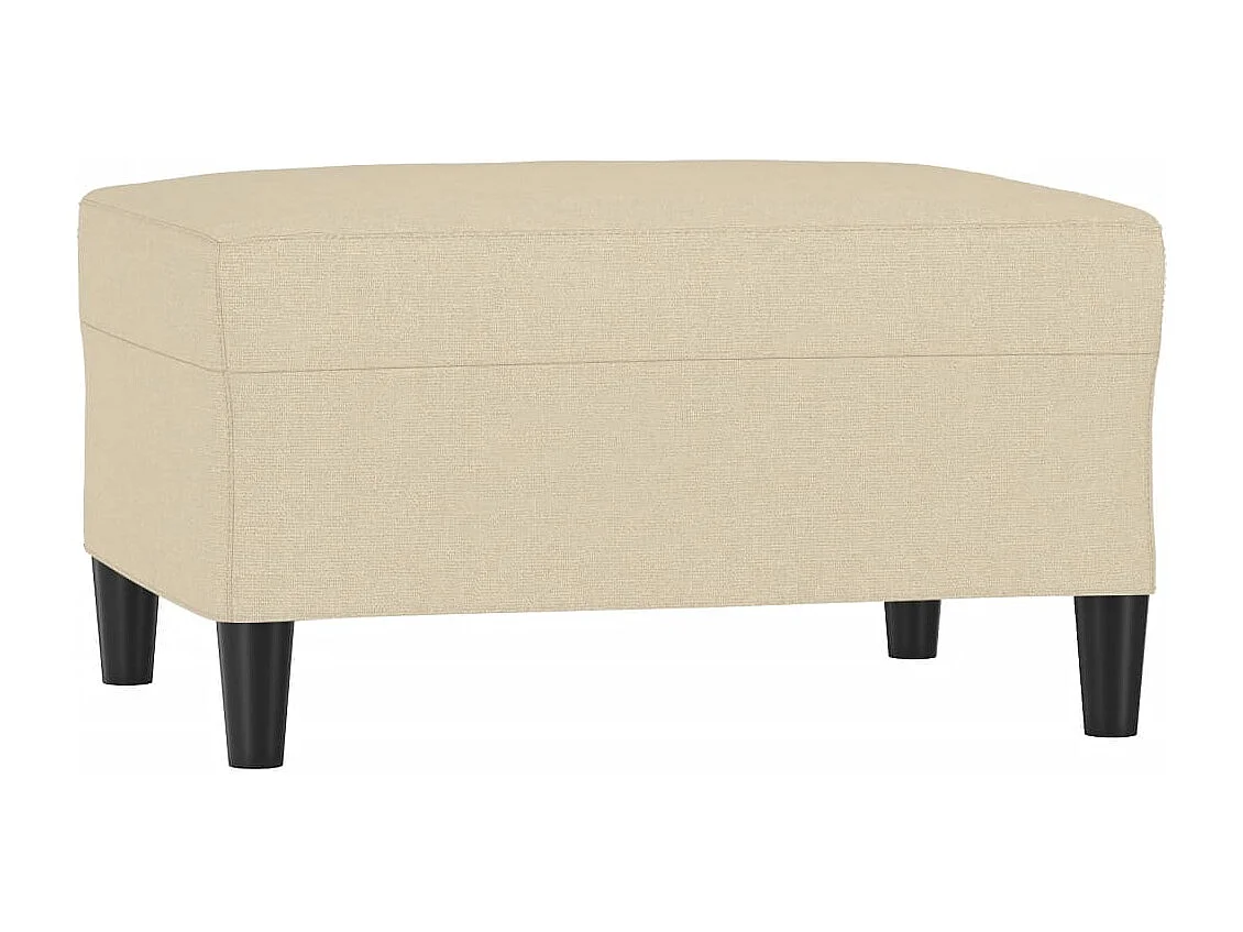 Repose-pied Crème 70x55x41 cm Tissu