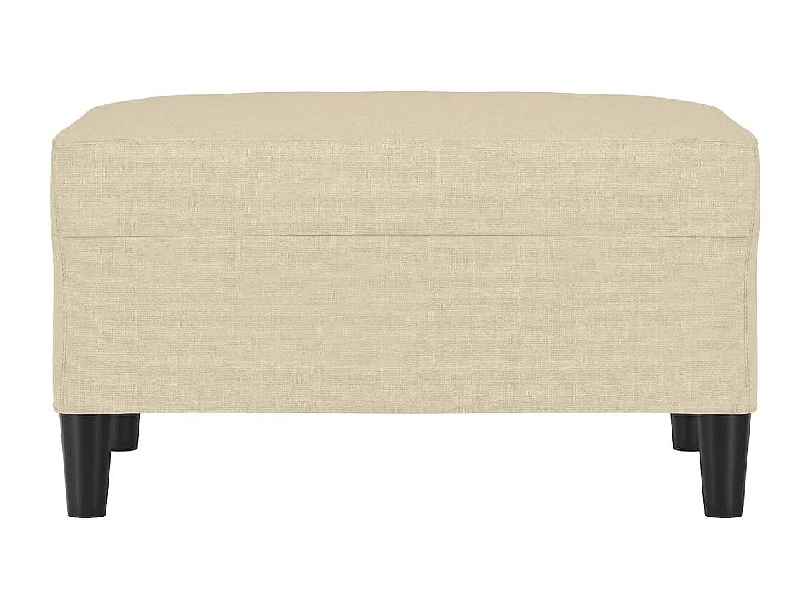 Repose-pied Crème 70x55x41 cm Tissu