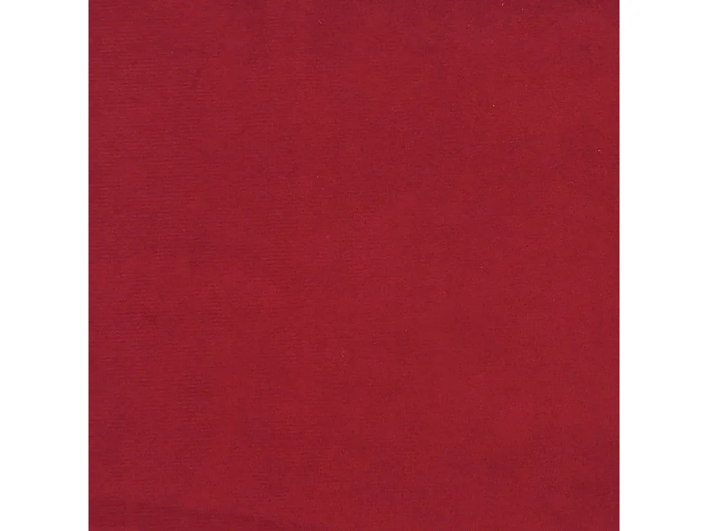 Poggiapiedi rosso bordeaux 60x60x36 cm Velluto