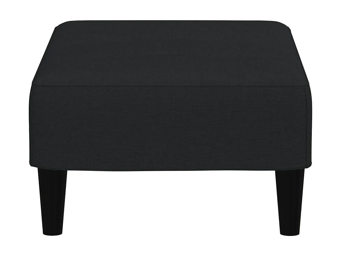 Schwarzer Fußhocker 77x55x31 cm Samt