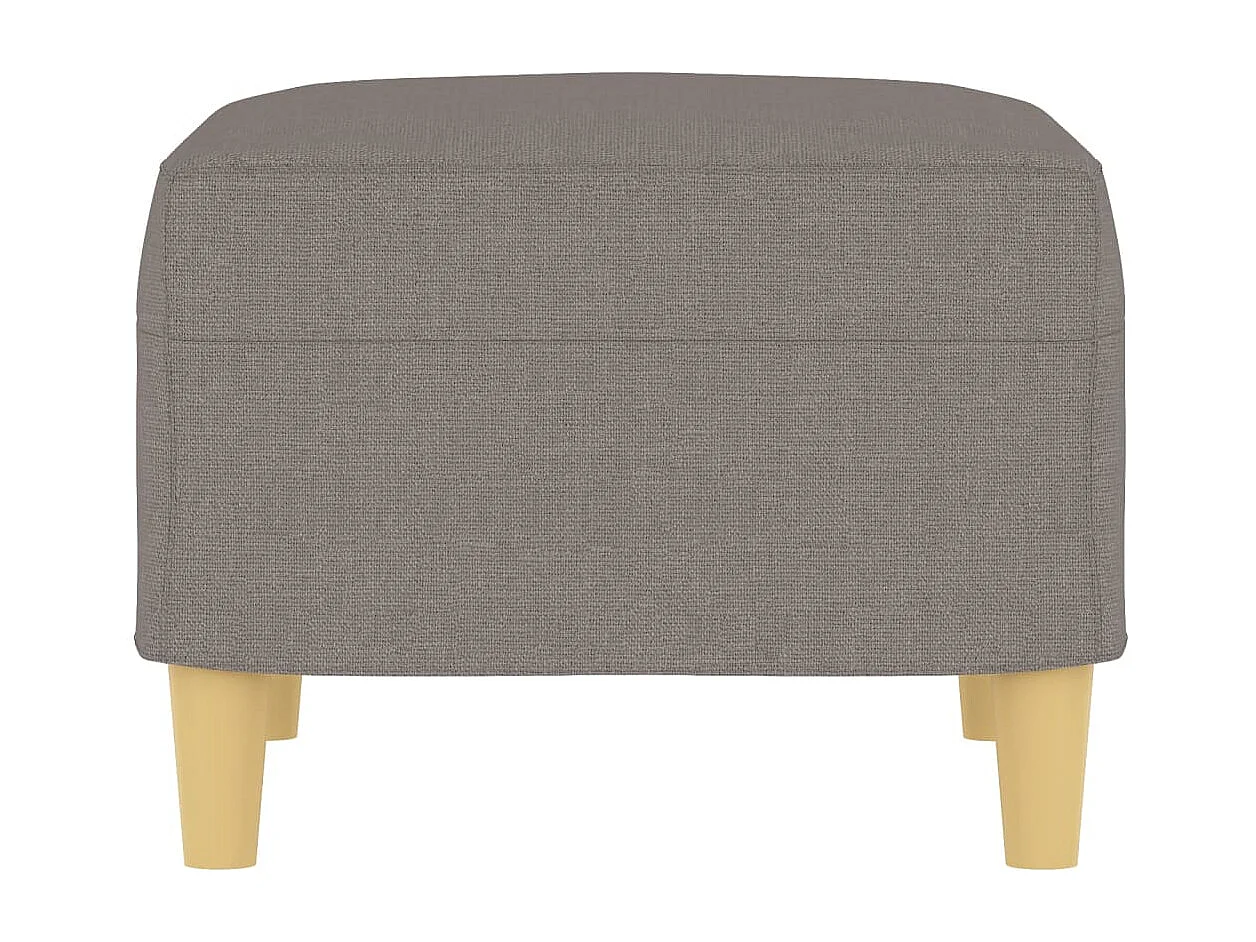 Repousa-pés cinza 60x50x41 cm Tecido