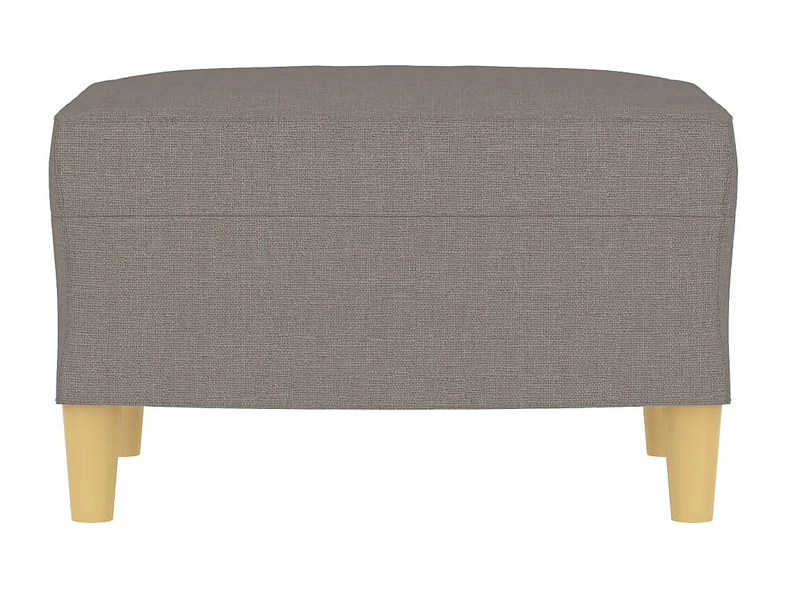 Taupe poef 60x50x41 cm Stof
