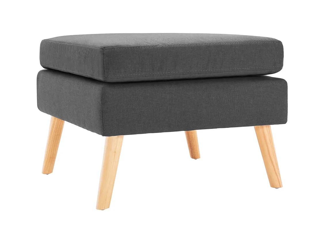 Repose-pied Gris foncé Tissu