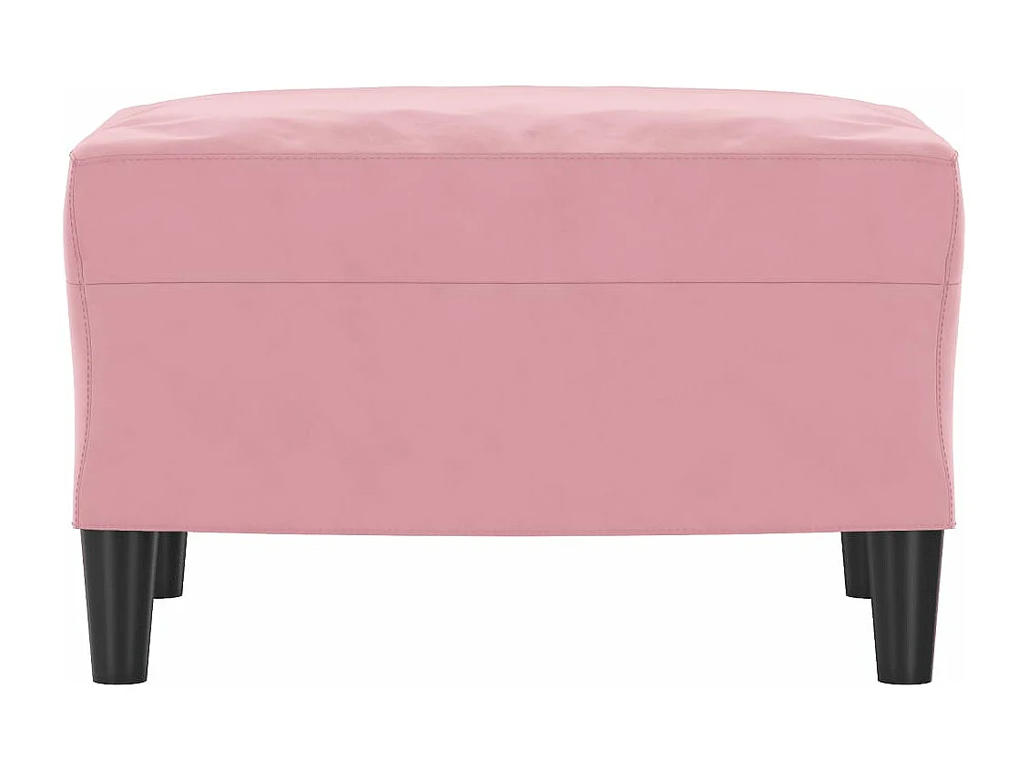 Repose-pied Rose 60x50x41 cm Velours