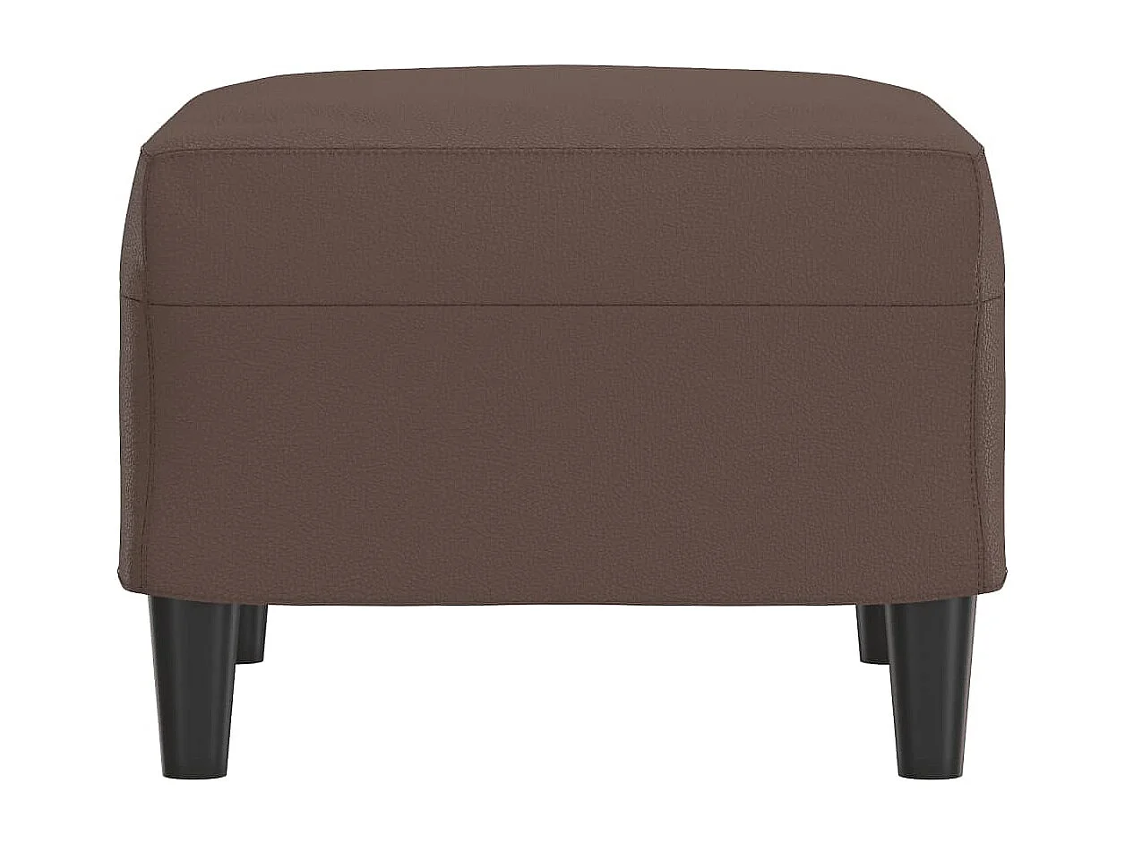 Repose-pied Marron 60x50x41 cm Similicuir