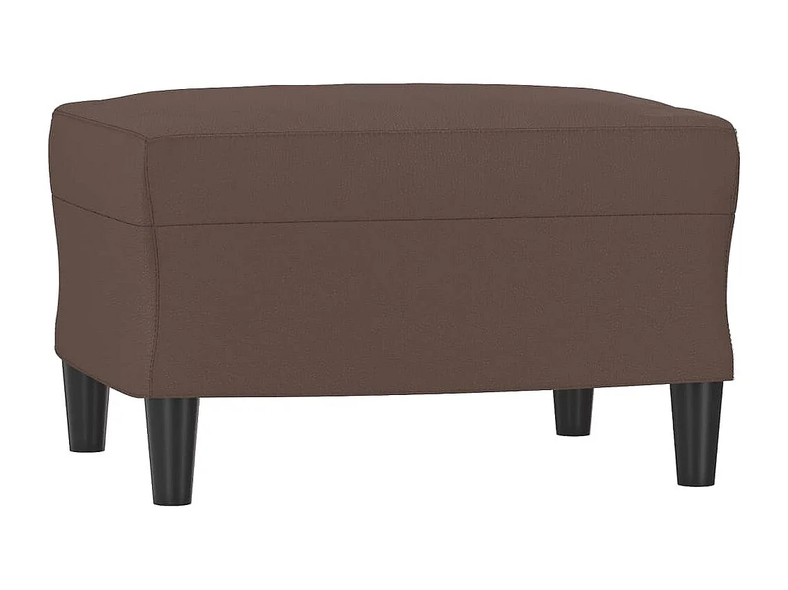 Repose-pied Marron 60x50x41 cm Similicuir