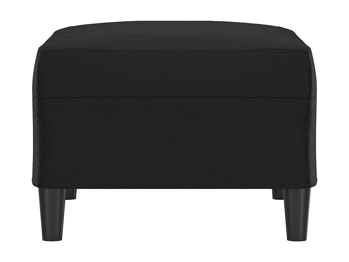 Poggiapiedi Nero 70x55x41 cm Similpelle