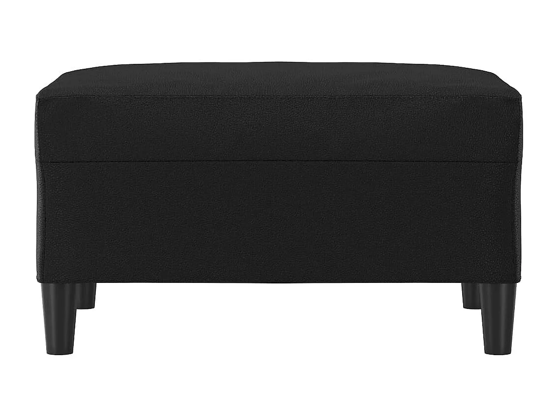 Repose-pied Noir 70x55x41 cm Similicuir