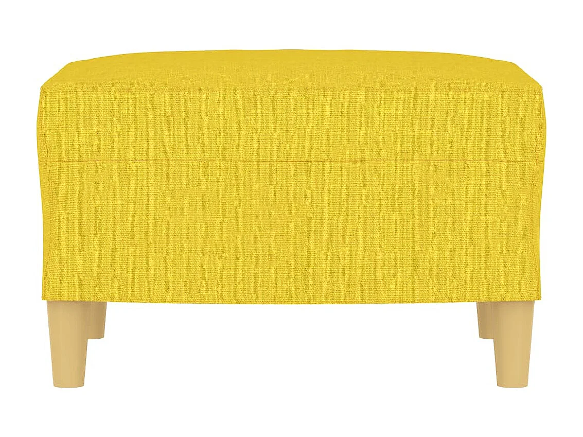 Repose-pied Jaune clair 60x50x41 cm Tissu