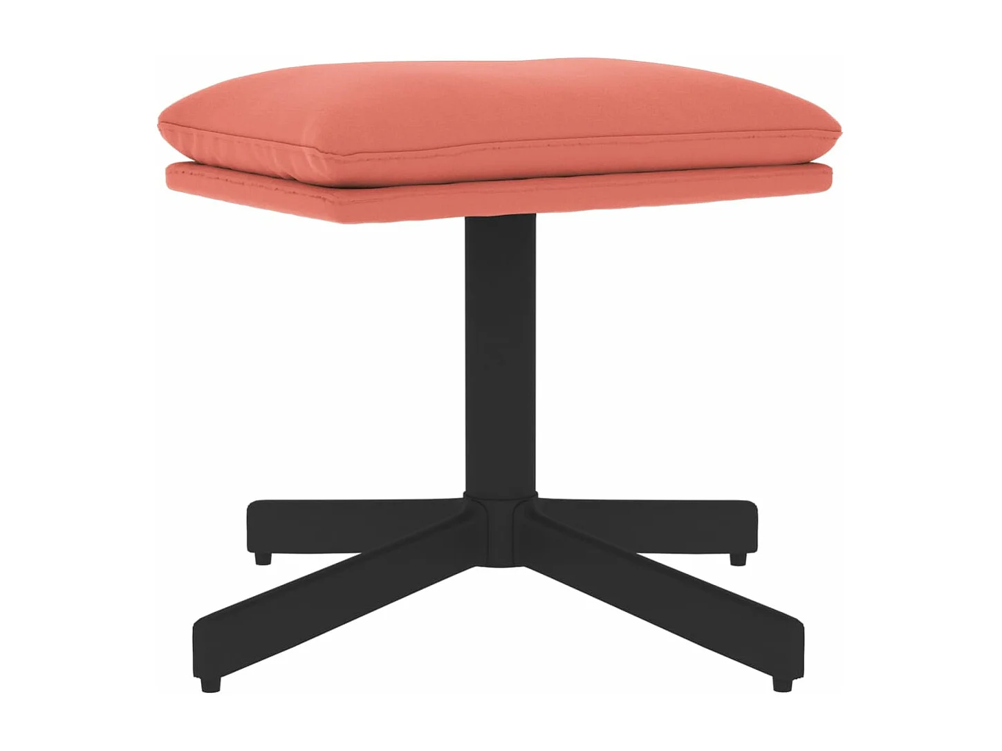 Repose-pied Rose 60x60x36 cm Velours