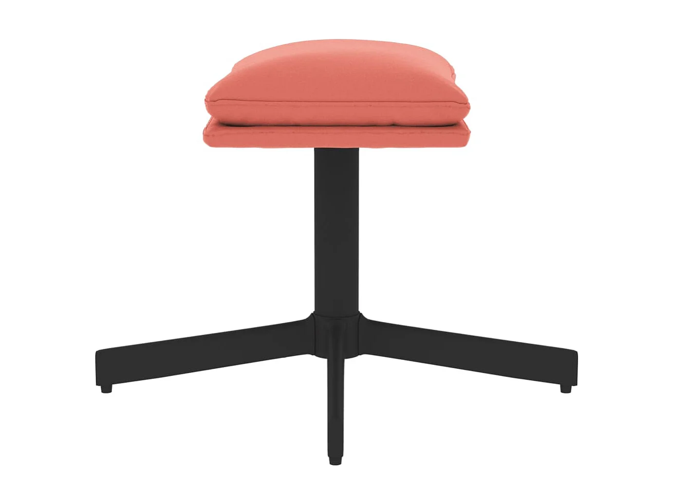 Repose-pied Rose 60x60x36 cm Velours