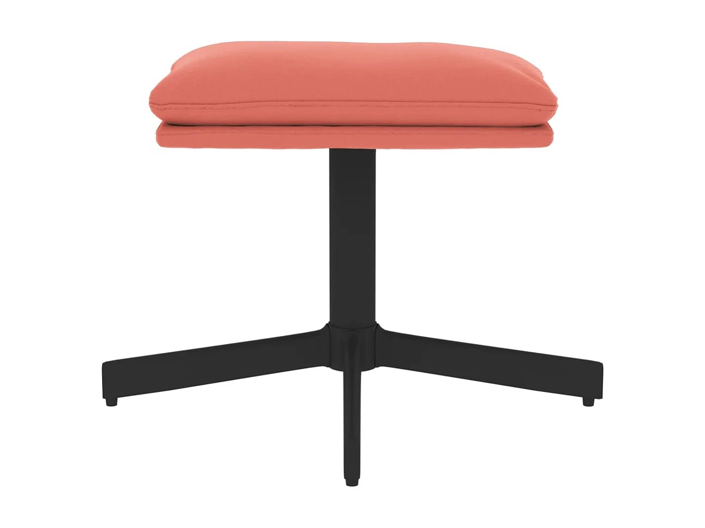 Repose-pied Rose 60x60x36 cm Velours