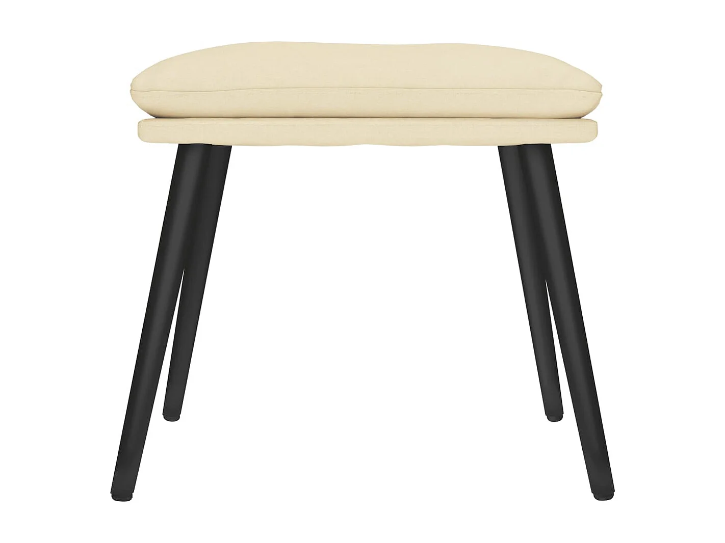 Repose-pied Crème 45x29,5x35 cm Tissu