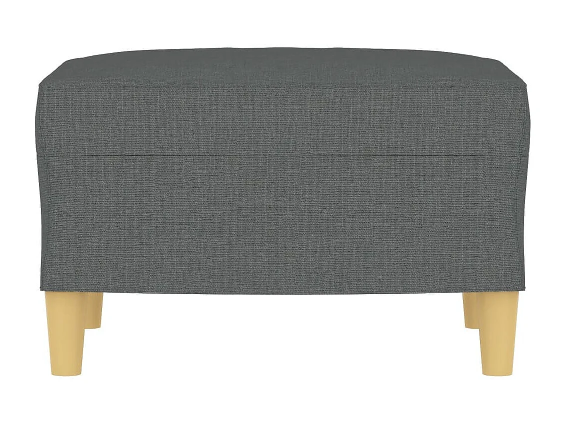 Fußhocker Dunkelgrau 60x50x41 cm Stoff