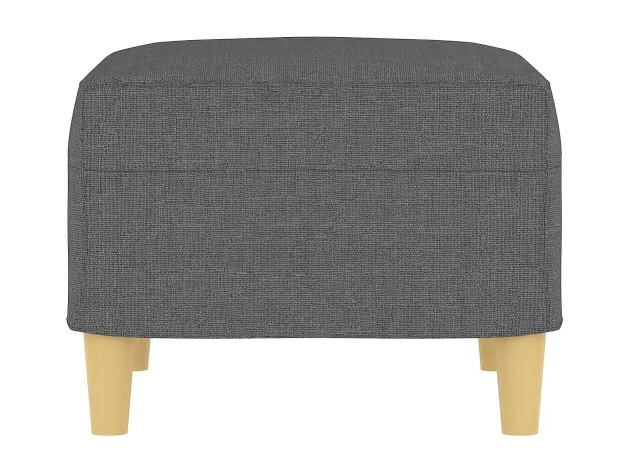 Repose-pied Gris foncé 60x50x41 cm Tissu