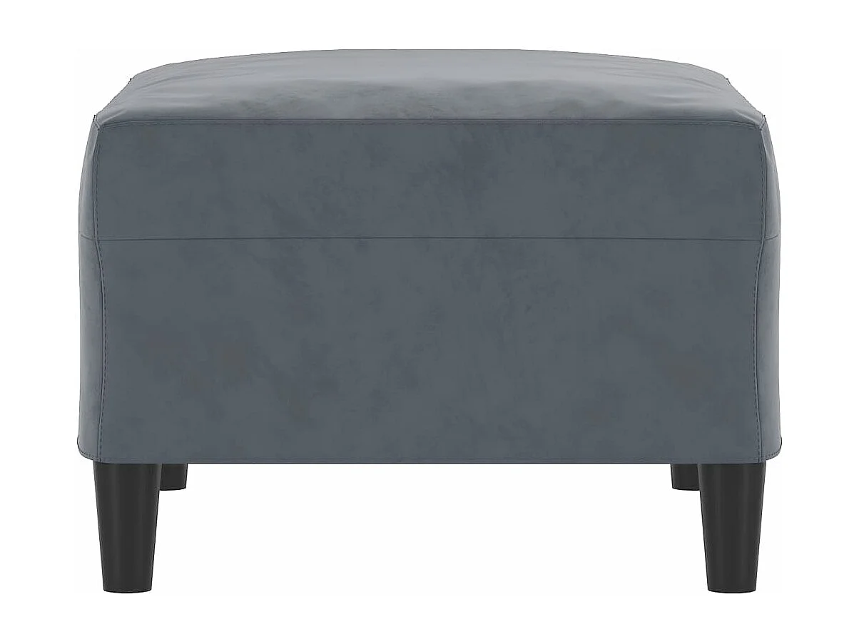 Reposapiés Gris oscuro 70x55x41 cm Terciopelo