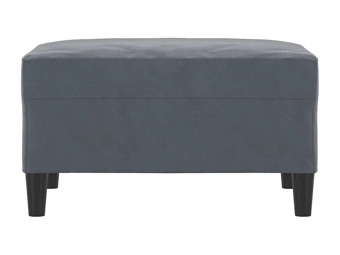 Repose-pied Gris foncé 70x55x41 cm Velours