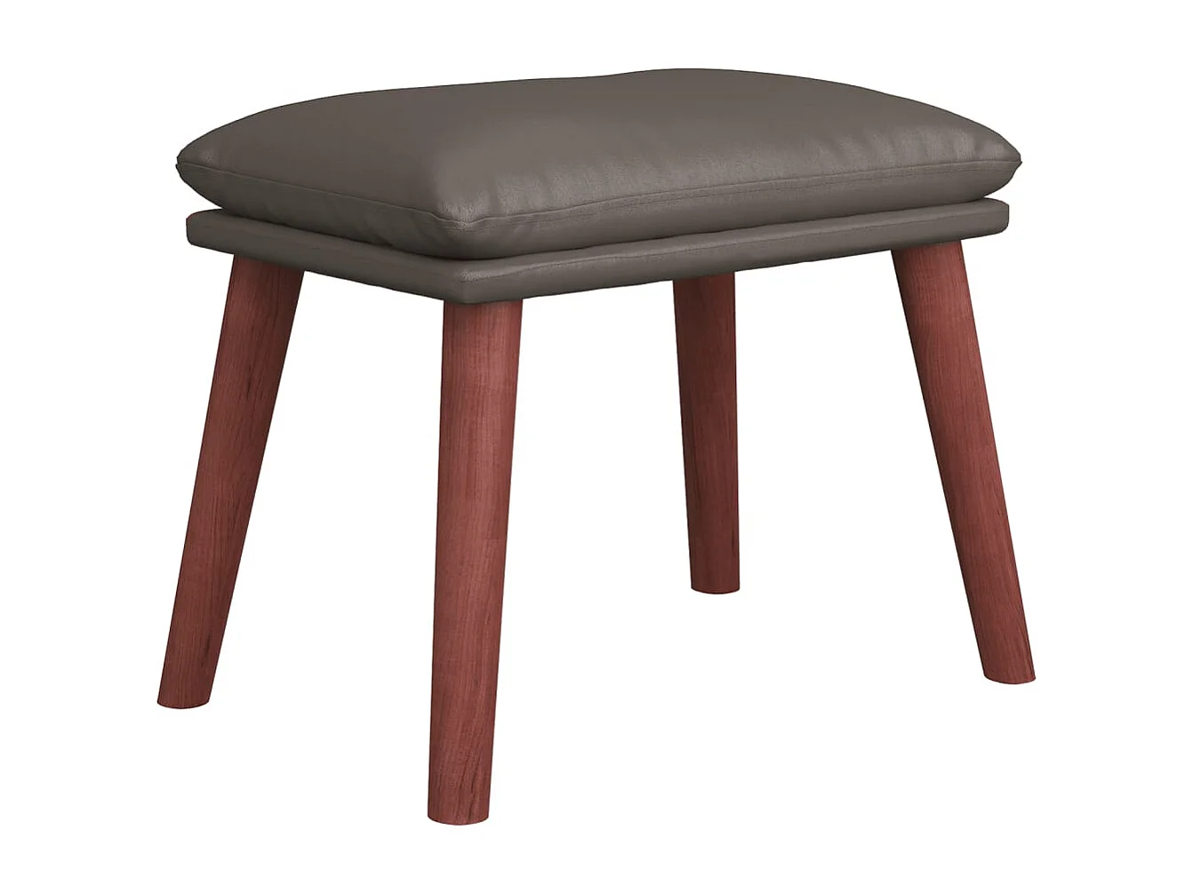 Repousa-pés cinza 45x29,5x35 cm Couro sintético