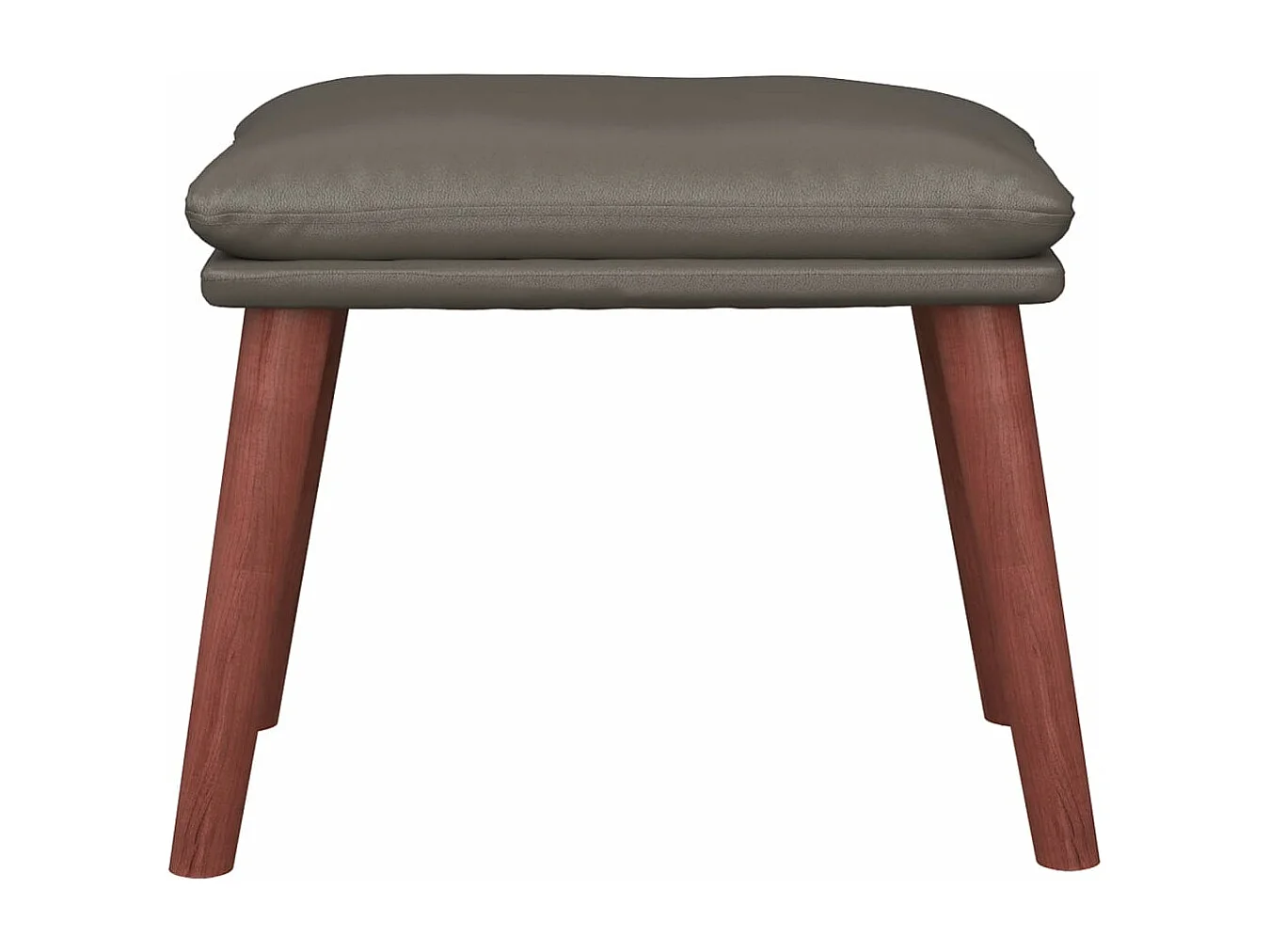 Repousa-pés cinza 45x29,5x35 cm Couro sintético