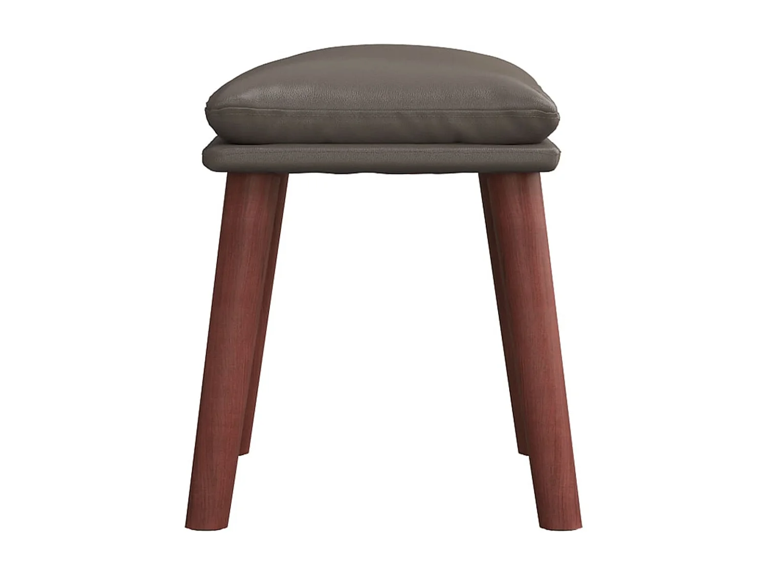 Repousa-pés cinza 45x29,5x35 cm Couro sintético