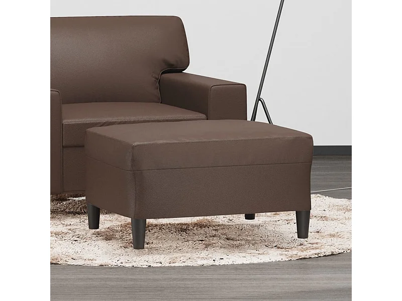 Repose-pied Marron 70x55x41 cm Similicuir