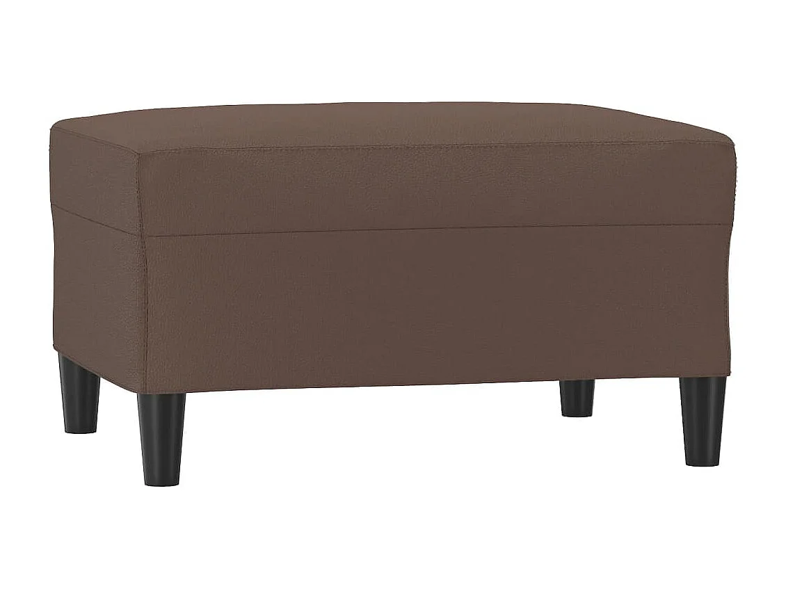 Repose-pied Marron 70x55x41 cm Similicuir