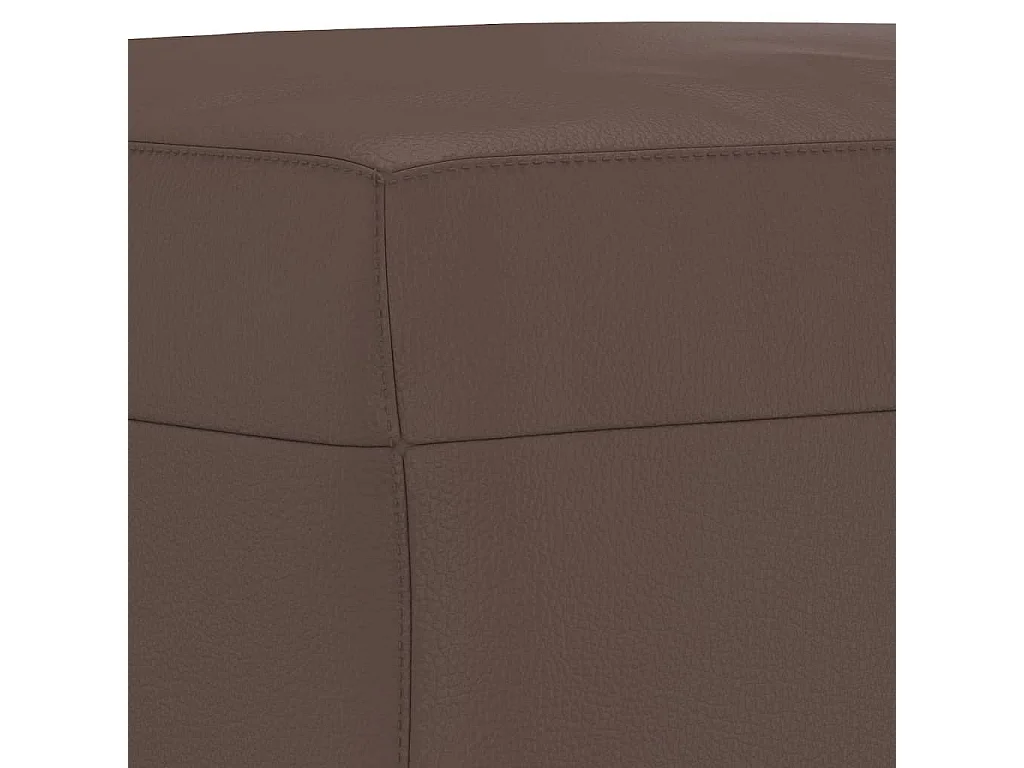 Repose-pied Marron 70x55x41 cm Similicuir