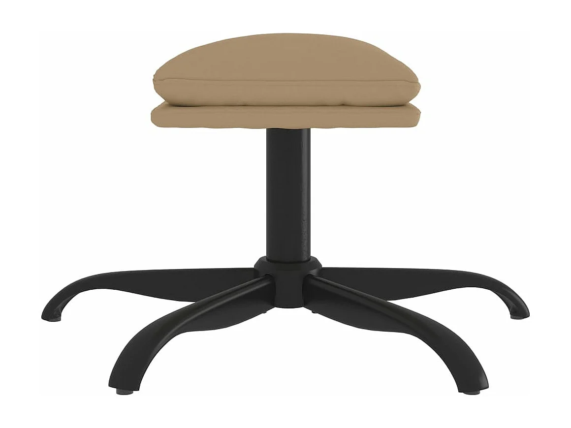 Repose-pied Cappuccino 60x60x36 cm Similicuir