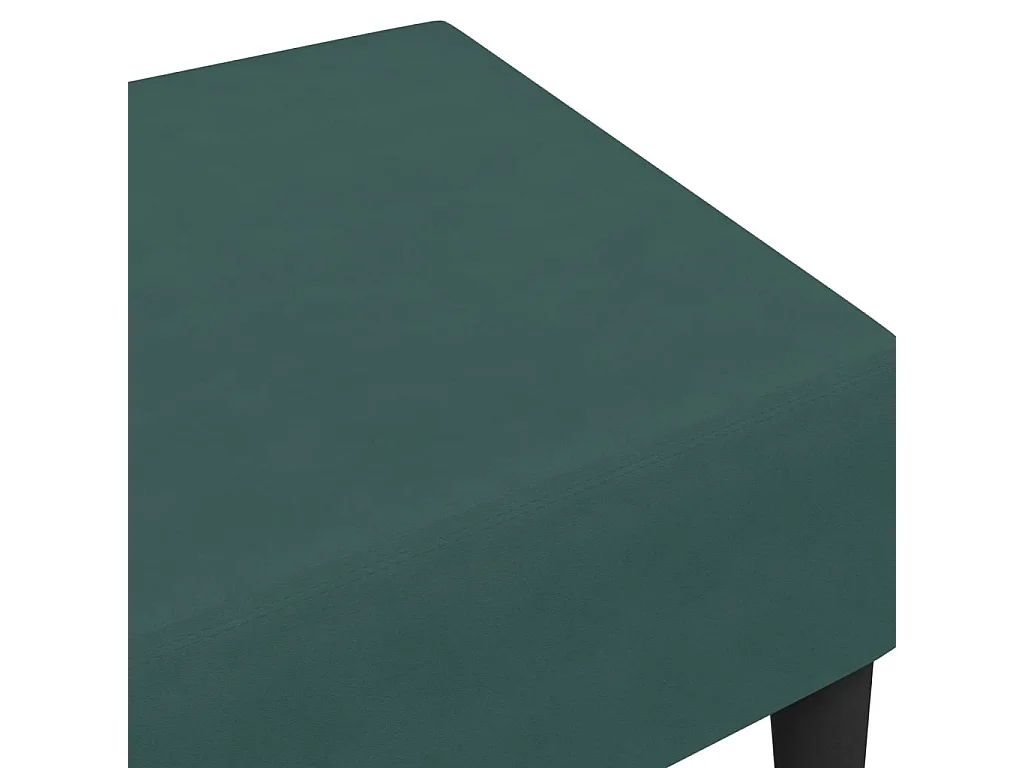 Repousa-pés verde escuro 77x55x31 cm veludo
