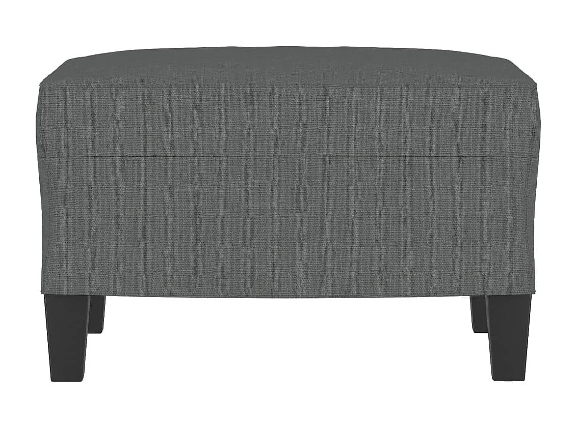 Repose-pied Gris foncé 60x50x41 cm Tissu