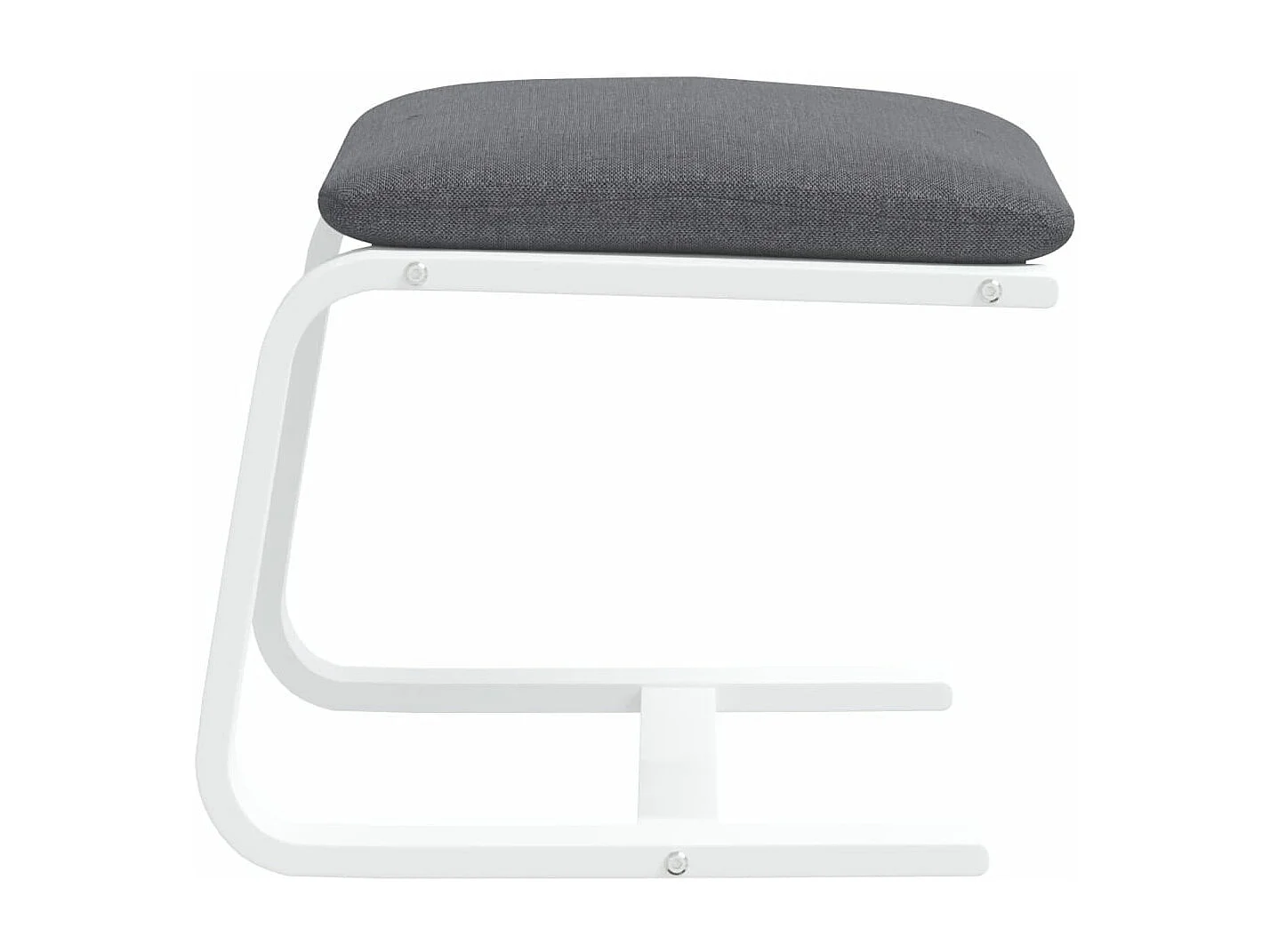 Repousa-pés Cinza escuro 51x41x40 cm Tecido