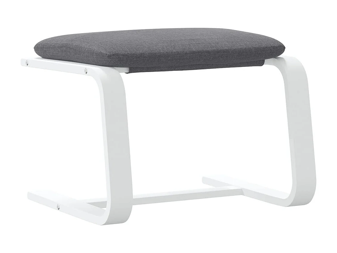 Repousa-pés Cinza escuro 51x41x40 cm Tecido