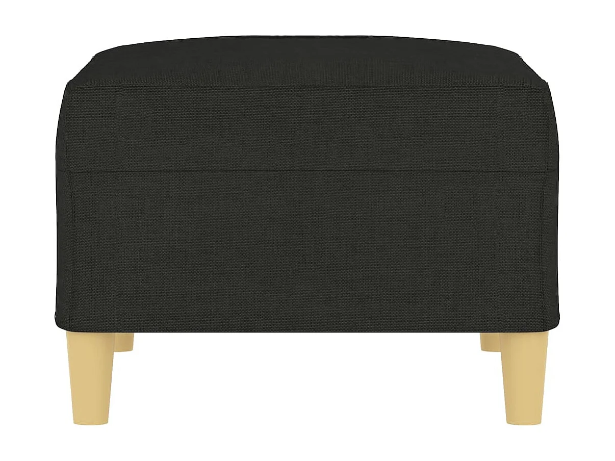 Repose-pied Noir 70x55x41 cm Tissu