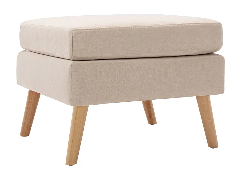 Repousa-pés em tecido creme