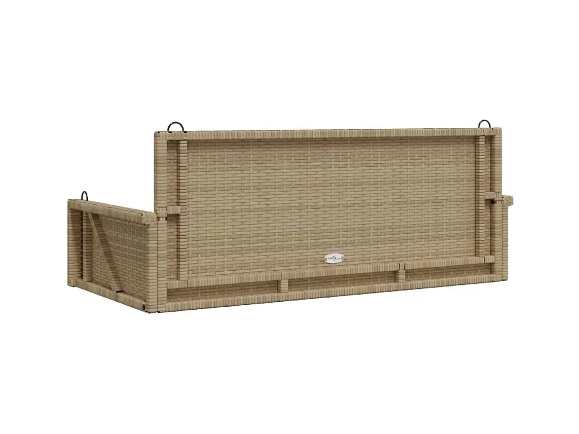 Balancelle beige 119x56x48 cm résine tressée