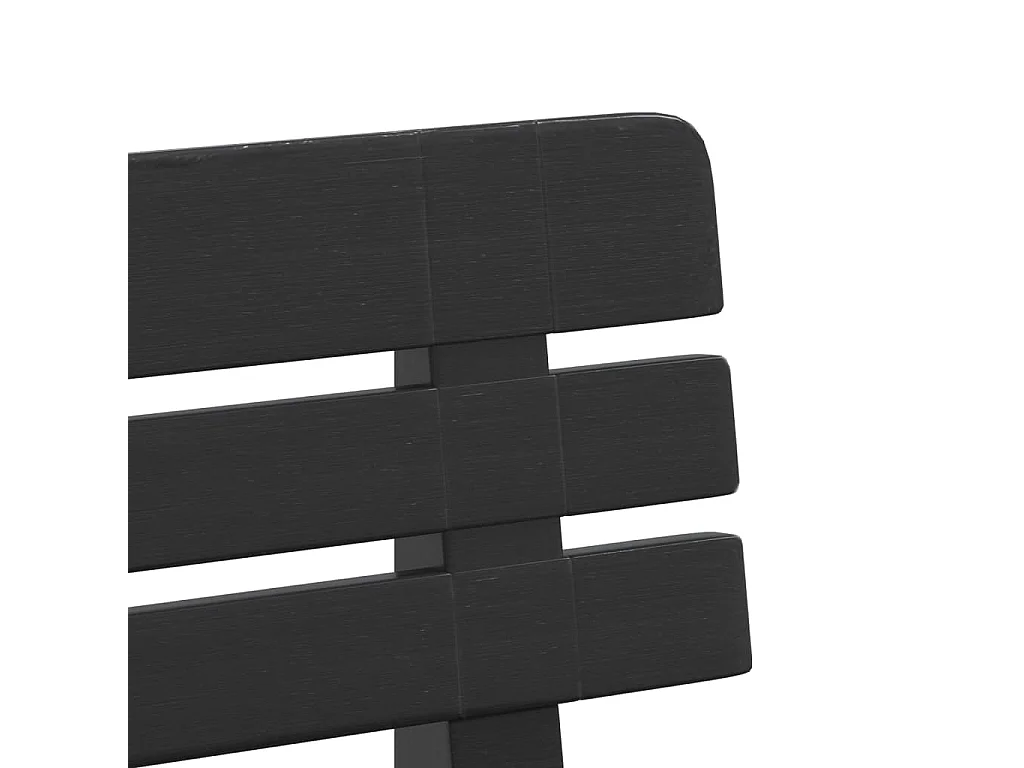 Antraciet tuinbank 110x52x71 cm polypropyleen