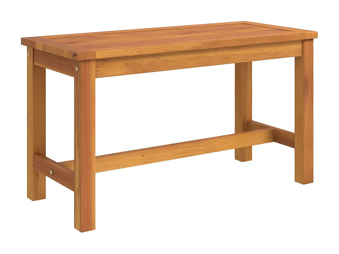Gartenbank 80x35x45 cm aus massivem Akazienholz