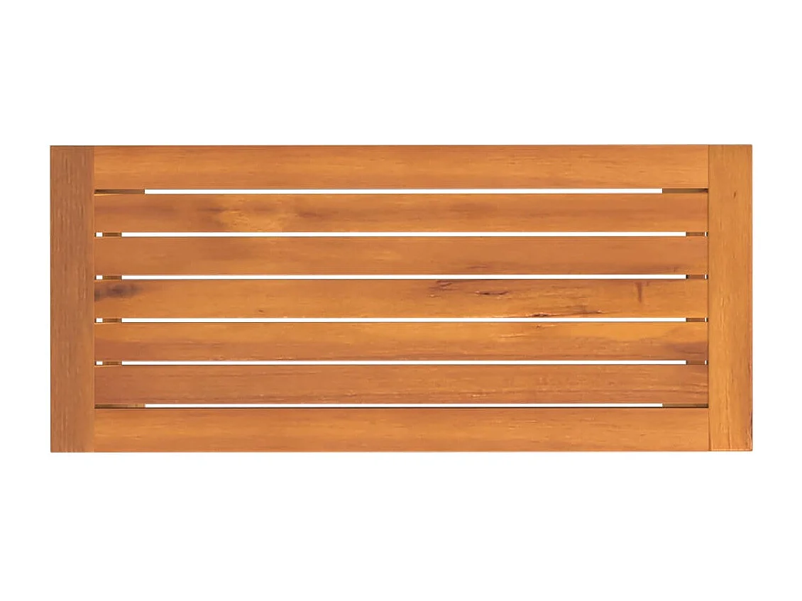 Gartenbank 80x35x45 cm aus massivem Akazienholz