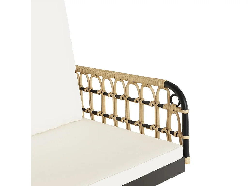 Balanço com almofadas 63x58x39 cm aço tecido resinado