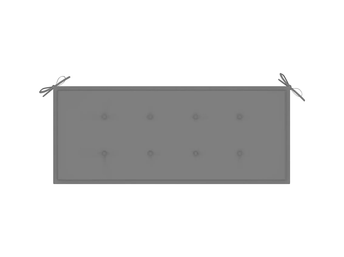 Banc de jardin avec coussin 120 cm Bambou