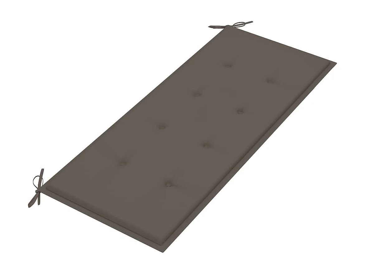 Panca da giardino pieghevole con cuscino 118 cm Bambù