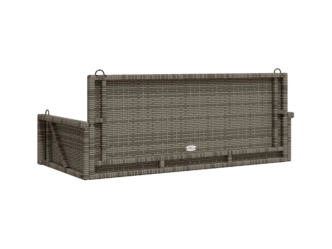 Balancelle gris 119x56x48 cm résine tressée