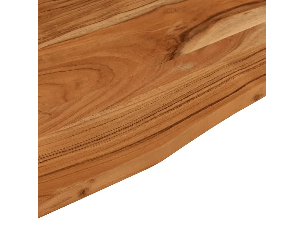 Tampo de mesa retangular em madeira de acácia maciça 160x50x2,5 cm